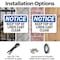 Signmission Keep Top Of Linen Cart Clear, 14 in W x Rectangle, Plastic OS-2PACK-NS-P-1014-L-13881 - alternate 2